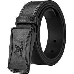 MACBROR Tsa Approved Non Metal Nickel Free Hypoallergenic Plastic Belt Buckle Mechanic Belts for Men No Scratch