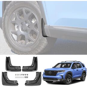 Mud Flaps for 2024-2025 Hyundai Santa Fe No Drill Splash Guards Front & Rear SUV Mud Guards 4PCS Set for 24-25 Santa Fe Accessories