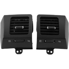 2pcs لوحة معلومات A/C لوحة تنفيس الهواء المخرج غطاء اليسار واليمين متوافق مع Toyota Land Cruiser Prado LC120 متوافق مع لكزس GX470 2003-2009 DASH Air Deflecter VENTER VENT
