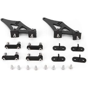 Akozon 5 "Universal Car CNC Aluminy Aluminy Wing Trunk Trunk Mount Spoiler Spoiler Brackets