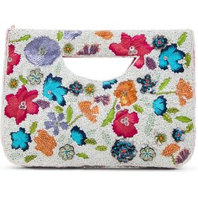 Betsey Johnson Beaded Floral Handbag, Multi