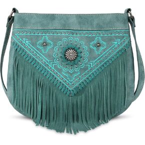 Montana West Crossbody Bags for Women Western Small Purse Tassels Embossed Handbags
