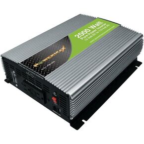PowerMax 3000 Watt 12 Volt Pure Sine Wave DC to AC Power Inverter, New Advance Converter Battery and Allows 12 Volt Power Battery Bank for Home Use