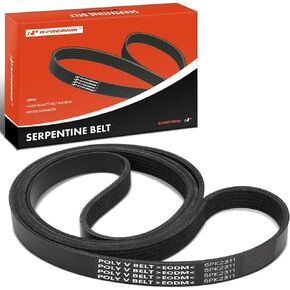 A-Premium Engine Serpentine Drive Belt Compatible with Chevy, Dodge, Ford, GMC, Jaguar, Jeep, Lincoln, Mazda, Mercedes-Benz, Mercury, Saab & American Motors Cars - F-150, F-250, F-350, Mustang & More
