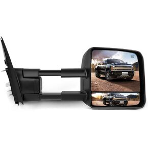 SCITOO fit for Towing Mirrors High Perfitmance Passenger Side Automotive Exterior Mirrors fit 07-16 for Toyota for Tundra with Turn Signal Heated and Power Control Features
