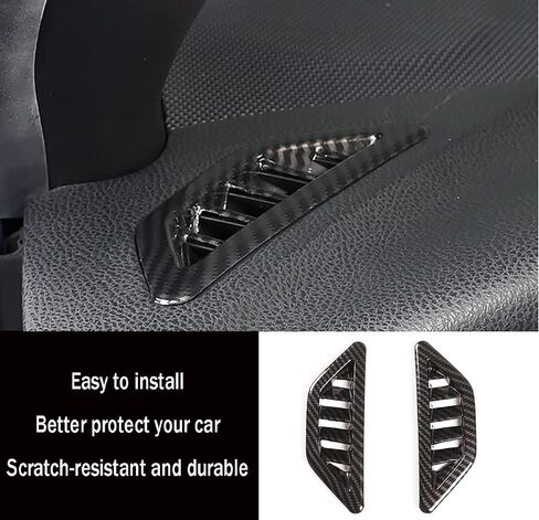 ملحقات السيارات تتناسب مع Subaru Brz Toyota 86 2012-2020 لوحة دائرة لوحة القيادة تقليم غطاء إطار مخرج الهواء (نمط ألياف الكربون) ABS 2 PCS in Saudi Arabia