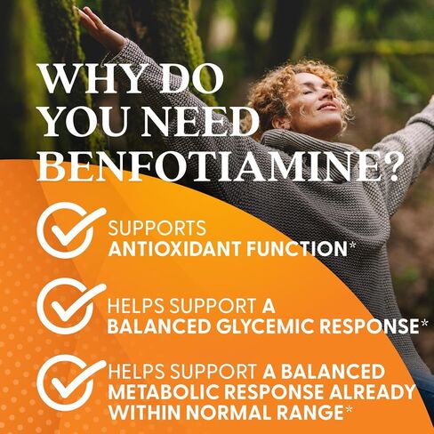 Doctor's Best Benfotiamine 300 with BenfoPure, Helps Maintain Healthy Glucose Metabolism, Non-GMO, Vegan, Gluten Free, Soy Free, 300 mg, 60 Veggie Caps in Saudi Arabia