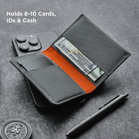 Alpaka Ark Bifold Wallet Slate Gray X -Pac VX21 - RFID المواد المحمية - حمل الجيب الأمامي - يحمل 8 إلى 10 بطاقات - فتحة نقدية مخصصة - تم تصميمها إلى آخر مظهر in Kuwait