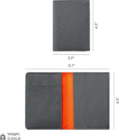Alpaka Ark Bifold Wallet Slate Gray X -Pac VX21 - RFID المواد المحمية - حمل الجيب الأمامي - يحمل 8 إلى 10 بطاقات - فتحة نقدية مخصصة - تم تصميمها إلى آخر مظهر in Kuwait
