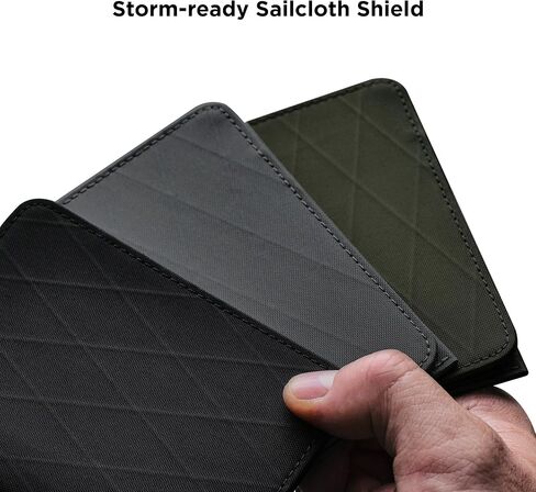 Alpaka Ark Bifold Wallet Slate Gray X -Pac VX21 - RFID المواد المحمية - حمل الجيب الأمامي - يحمل 8 إلى 10 بطاقات - فتحة نقدية مخصصة - تم تصميمها إلى آخر مظهر in Kuwait