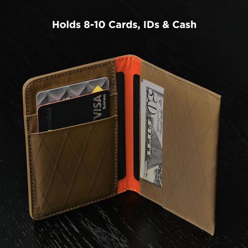 Alpaka Ark Bifold Wallet Slate Gray X -Pac VX21 - RFID المواد المحمية - حمل الجيب الأمامي - يحمل 8 إلى 10 بطاقات - فتحة نقدية مخصصة - تم تصميمها إلى آخر مظهر in Saudi Arabia