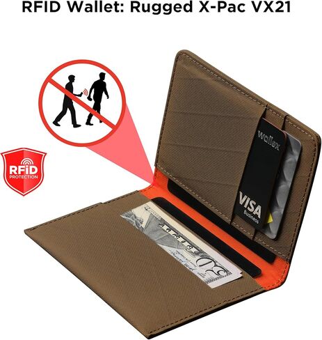 Alpaka Ark Bifold Wallet Slate Gray X -Pac VX21 - RFID المواد المحمية - حمل الجيب الأمامي - يحمل 8 إلى 10 بطاقات - فتحة نقدية مخصصة - تم تصميمها إلى آخر مظهر in Saudi Arabia
