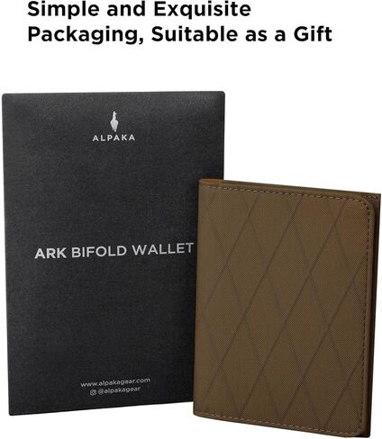Alpaka Ark Bifold Wallet Slate Gray X -Pac VX21 - RFID المواد المحمية - حمل الجيب الأمامي - يحمل 8 إلى 10 بطاقات - فتحة نقدية مخصصة - تم تصميمها إلى آخر مظهر in Saudi Arabia