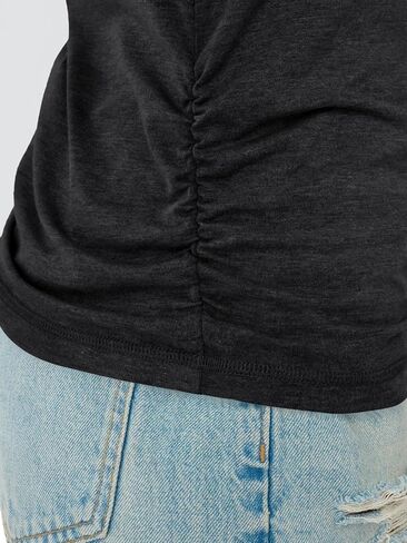 AUTOMET Womens Tank Tops 2025 Sleeveless V Neck Ruched Top Summer Outfits Dressy Casual Shirts Basic Tees Trendy Clothes in Saudi Arabia