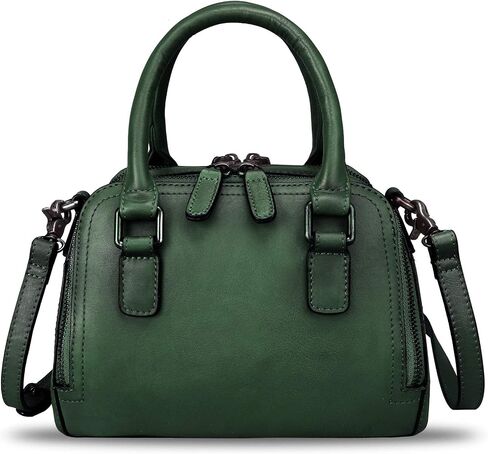 Genuine Leather Handbags for Women Vintage Handmade Top-Handle Handbag Purse Shoulder Bag Cowhide Satchel Bags in Kuwait