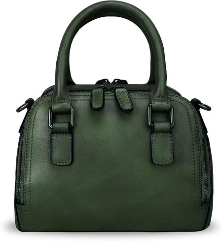 Genuine Leather Handbags for Women Vintage Handmade Top-Handle Handbag Purse Shoulder Bag Cowhide Satchel Bags in Kuwait
