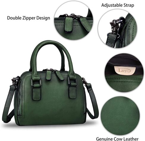 Genuine Leather Handbags for Women Vintage Handmade Top-Handle Handbag Purse Shoulder Bag Cowhide Satchel Bags in Kuwait