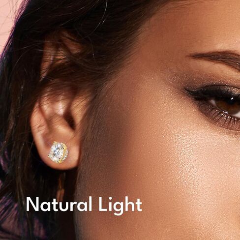 أقراط KRKC Moissanite ، أقراط مسمار الماس الموداء للنساء ، فضية جنيه استرليني مطلية 14 ألفًا ، وتصميم بلوم ، 2 قيراط V VVS1 ، Hypoallergenic ، هدية للزوجة ، أمي ، أمي ، لها in Kuwait