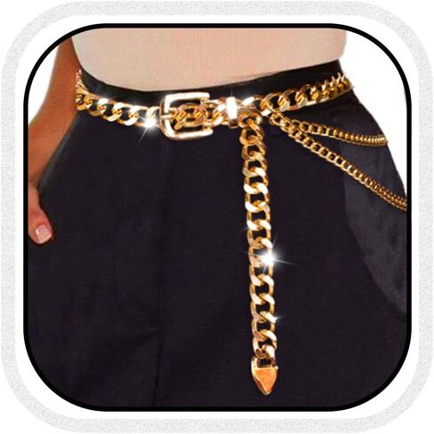 CLOACE Punk Waist Chain Gold Layered Body Chains Sexy Body Jewelry Accessories for Women in Saudi Arabia