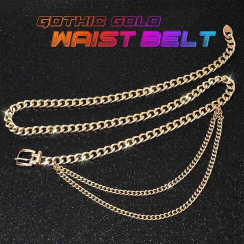 CLOACE Punk Waist Chain Gold Layered Body Chains Sexy Body Jewelry Accessories for Women in Saudi Arabia