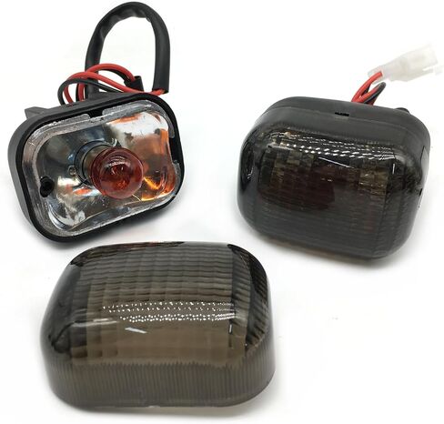 2Pcs Motorcycle Front turn signals Winker Indicators light Fit for Yamaha BWS 50 100 125 ZUMA/50F/50 FX ZUMA 125 (Smoke) in Saudi Arabia