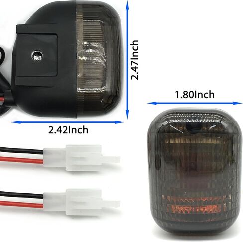 2Pcs Motorcycle Front turn signals Winker Indicators light Fit for Yamaha BWS 50 100 125 ZUMA/50F/50 FX ZUMA 125 (Smoke) in Saudi Arabia