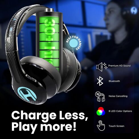 HAYMAKER The, Noise Cancelling Bluetooth Wireless Headphones, Premium HD Sound & Long Battery Life, Competitive Gaming Headset for Xbox X/S, Xbox, PS5, PS4, PC, Switch, Mobile | Black in Saudi Arabia