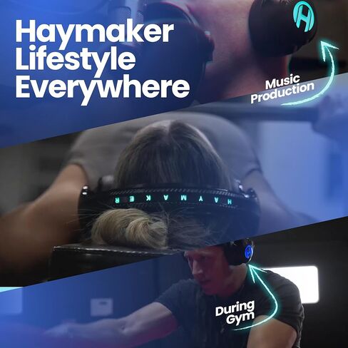 HAYMAKER The, Noise Cancelling Bluetooth Wireless Headphones, Premium HD Sound & Long Battery Life, Competitive Gaming Headset for Xbox X/S, Xbox, PS5, PS4, PC, Switch, Mobile | Black in Saudi Arabia