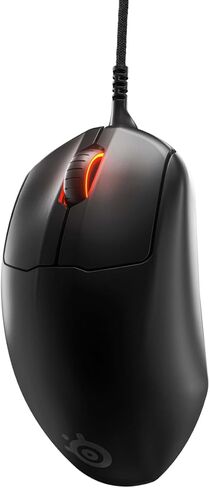 فأرة الألعاب من ستيل سيريز برايم FPS – مستشعر بصري ترو موف برو 18000 CPI – 5 أزرار قابلة للبرمجة – مفاتيح بصرية مغناطيسية – إضاءة واضحة RGB - أسود in Kuwait