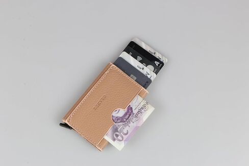 Grande 760 Genuine Leather منبثقة منبثقة RFID حامل بطاقة CARD SLIM CASE MINSITALIST MENTER CAST in Kuwait