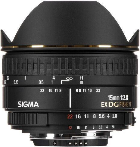 Sigma 15mm f/2.8 EX DG Diagonal Fisheye Lens for Nikon SLR Cameras in Kuwait