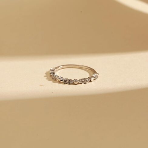 14K Gold Plated Love Heart Rings for Women 925 Sterling Silver Cute Heart Cubic Zirconia Stacking Ring Dainty Friendship Promise Rings Wedding Bridal Party Valentines Day Gifts for Her in Saudi Arabia