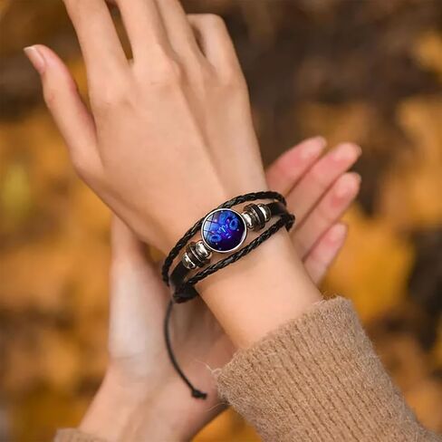 Gleym Bracelet, Gleym Manifestation Bracelet Zodiac Signs Spirit Bracelets Zodiac Constellation Universe Spirit Bracelets Multilayer Adjustable Casezi True Soul Wristband Get Anything You in Saudi Arabia