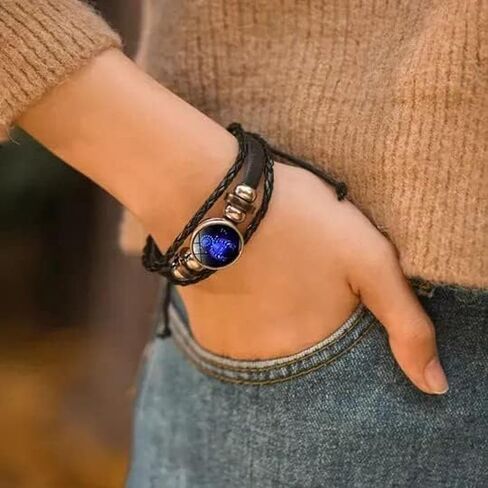 Gleym Bracelet, Gleym Manifestation Bracelet Zodiac Signs Spirit Bracelets Zodiac Constellation Universe Spirit Bracelets Multilayer Adjustable Casezi True Soul Wristband Get Anything You in Saudi Arabia