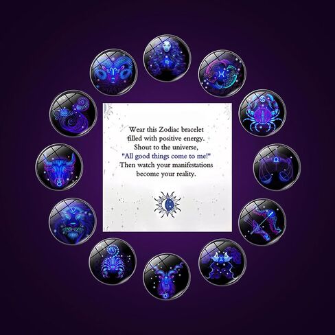 Gleym Bracelet, Gleym Manifestation Bracelet Zodiac Signs Spirit Bracelets Zodiac Constellation Universe Spirit Bracelets Multilayer Adjustable Casezi True Soul Wristband Get Anything You in Saudi Arabia