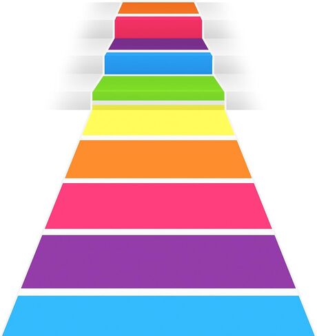 Timgle 2.6 x 33 ft Colorful Polyester Carpet Candy Theme Runway Rug Hallway Runner Rug Cute Table Runner Colored Floor Party Decorations for Birthday Party Supplies in Saudi Arabia