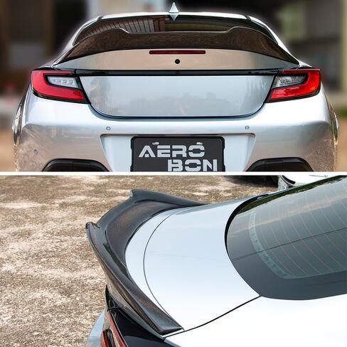 AeroBon Real Carbon Fiber Trunk Spoiler Compatible with 2022-2025 Toyota GR86 Spoiler, Subaru BRZ Spoiler (Big V Style) in Kuwait