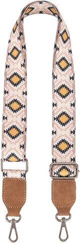 Wrangler Aztec Crossbody Bag for Women Southwestern Print Canvas Shoulder Purse with Distressed Look and Adjustable Strap in Saudi Arabia