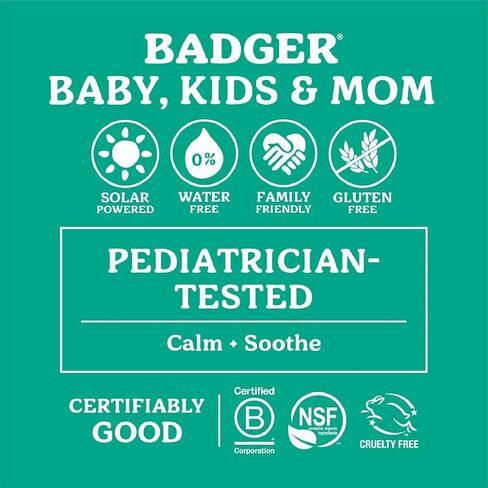 Badger Diaper Cream, Organic Diaper Rash Cream for Baby, Zinc Oxide Ointment w/ Soothing Calendula Cream, Organic Baby Diaper Care Barrier Cream, Zinc Oxide Cream for Sensitive Baby Skin, 2.9 fl oz (2 Pack) in Saudi Arabia