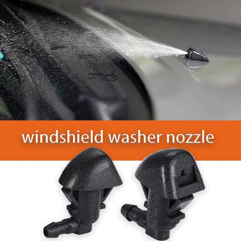 FOXCODE Windshield Washer Nozzles Repair Kit 4805742AB compatible with Dodge Chrysler Ram Replace OE# 5116079AA w/Windshield Washer Jet Fluid Hose Connector Hood Insulation Retainers (4 Sets) in Saudi Arabia