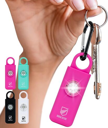 Original Defense® Siren Self-Defense Alarm - 130 dB Keychain Alarm with LED Strobe Light for Women, Children, and Elderly - Police Recommended - (Mint, 1 Count) in Saudi Arabia