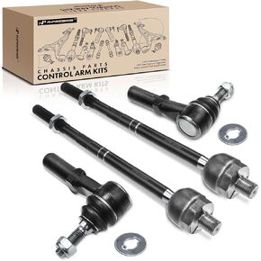 A-Premium Set of 4, Front Inner & Outer Tie Rod End Kit, Compatible with Ford Explorer 2006-2010, Explorer Sport Trac 2007-2010, Mercury Mountaineer 2006-2010