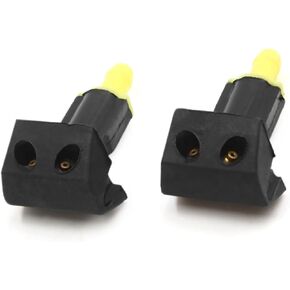 2Pcs Plastic Car Windshield Washer Wiper Water Spray Nozzle for Tiida for Nissan Windshield Washer Nozzle Replacement