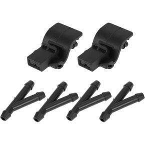 No.FR3Z17603AA Windshield Washer Nozzle for Ford Black Front Windshield Spray Nozzles Wiper Spray Washer Jet Plastic 1 Set