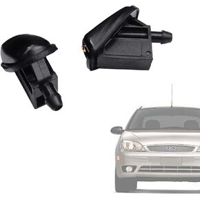 YS4Z-17603-EA Premium Adjustable Wiper Washer Nozzles Fit for Ford Focus 2000 01 02 03 04 05 06 2007, Front Windshield Washer Jet | Direct Replacement | Easy to Install | 2 Pack, Ref YS4Z17603EA