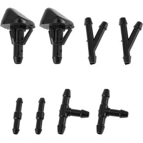 No.8538135040 Windshield Washer Nozzle for Toyota 4Runner 1987-1995 Black Front Plastic 1 Set
