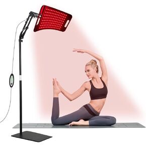 Red Light Therapy Lamp,Infrared Light Therapy with 660nm Visible Red Light & 850nm Invisible Infrared Light with Floor Stand 104 LEDs,Infrared Light Therapy for Body Device Effective for Skin Repair