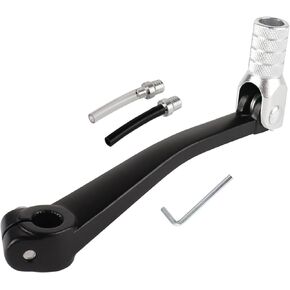 Folding Gear Shift Lever for 50cc 70cc 90cc 110cc 125cc Pit Dirt Bike SSR110 SSR125 TaoTao110 DS80 TTR50 Baja DR49 Kayo Roketa Motorcycle Parts (Red-Black)