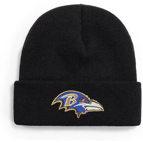 for Beanie Hat Football Knit Hats Winter Cuffed Stylish Beanie Cap Sport Fans Fashion, One Size