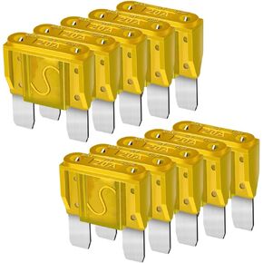 10pcs شفرة الصمامات Maxi APX الصمامات 20A لسيارات شاحنات RVS قوارب السيارات سيارات المعسكر سيارات الدفع الرباعي